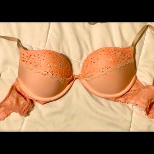 Body by Victoria Secret Light Orange Push Up Bra